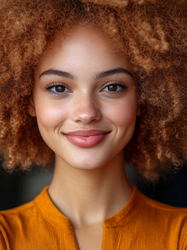 A girl exhibiting a lot of personality.