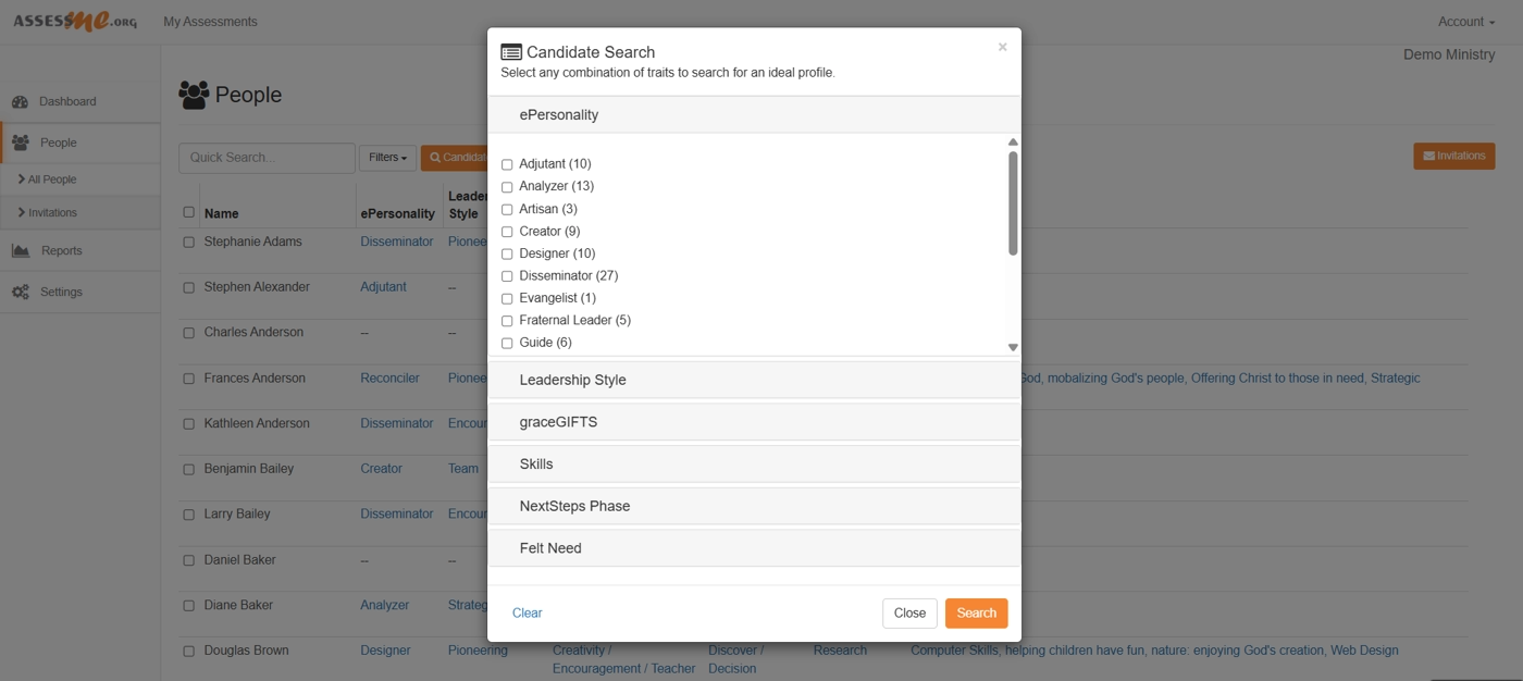 People management and people search